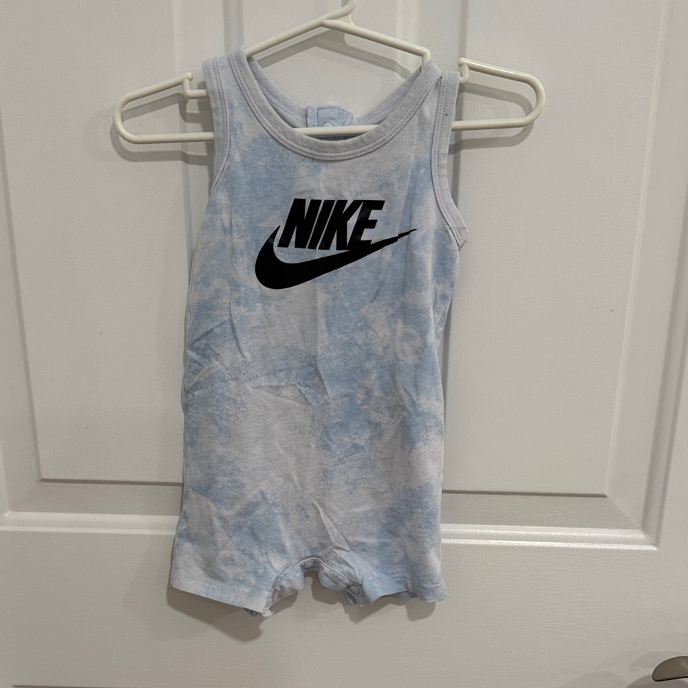 Nike Light Blue Baby Romper